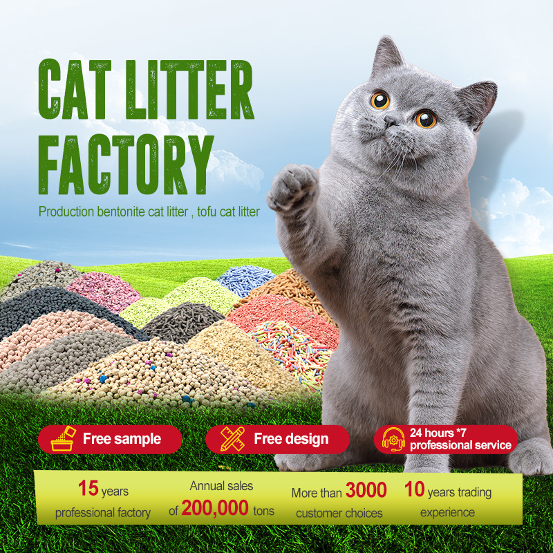 Philippines Malaysia Hot Selling Cat Litter Bentonite Multi Fragrance Dust-Free Strong Clumping Ball Shaped Bentonite Cat litter