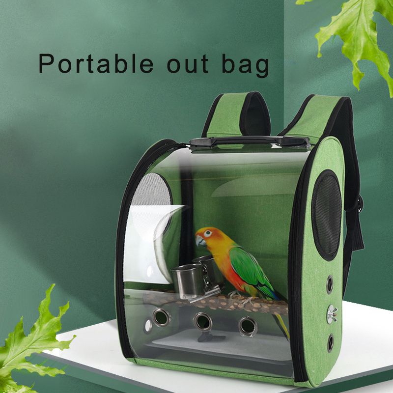 Best Seller On Handy Pet Travel Bag Pet Carrier Transparent Foldable Plastic Pet Carrier Backpack Bird Cage Bag