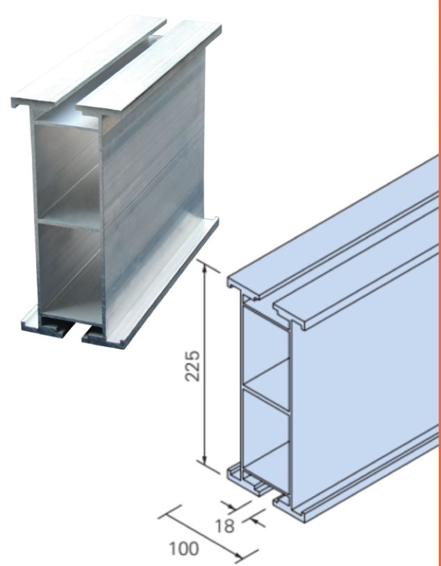 Factory Low Price 6061-T6 Aluminum Extrusion Profile Instead H20 Timber Beam Support Phenolic Board formwork aluminum  beam