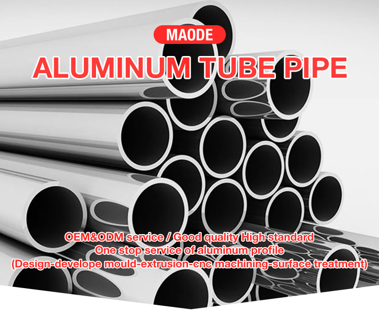 6061 7075 anodized threaded extrusion seamless aluminum square round rectangular hollow pipe tube aluminum telescopic profile