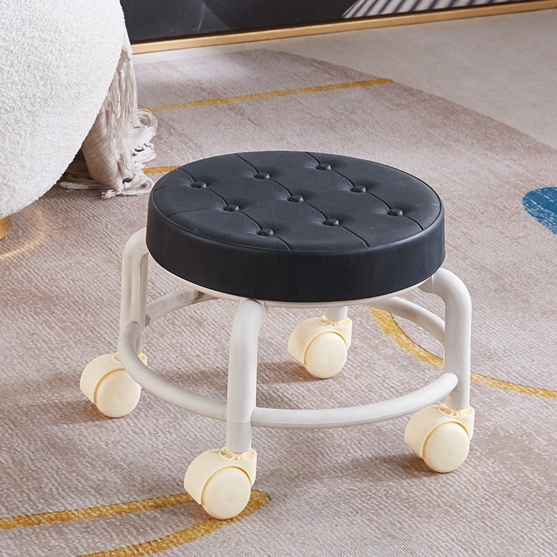 Factory direct sales universal wheel small stool 360-degree rotating chair living room demolition courier chair stool