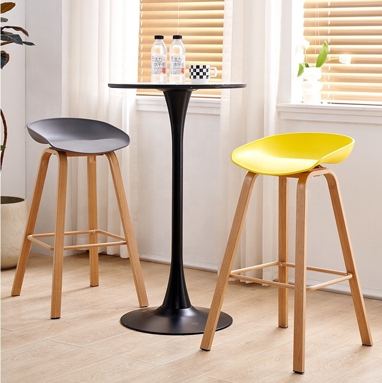 Bar furniture PP seat metal leg iron heat transfer high quality bar stool chair bar stool