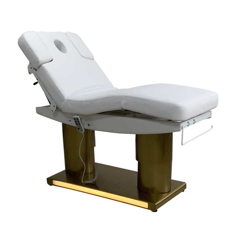 Electric Therapy Salon Chair Motors Electric Massage Beauty Bed High Quality Luxury Salon Furniture White Massage Table Modern