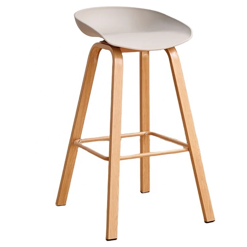 Bar furniture PP seat metal leg iron heat transfer high quality bar stool chair bar stool