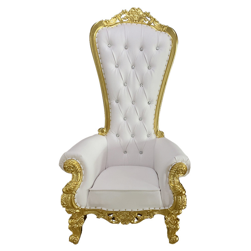 Wholesale Wooden High Back Sofa European Style King Throne Chair Wedding Banquet Hotel Chairs