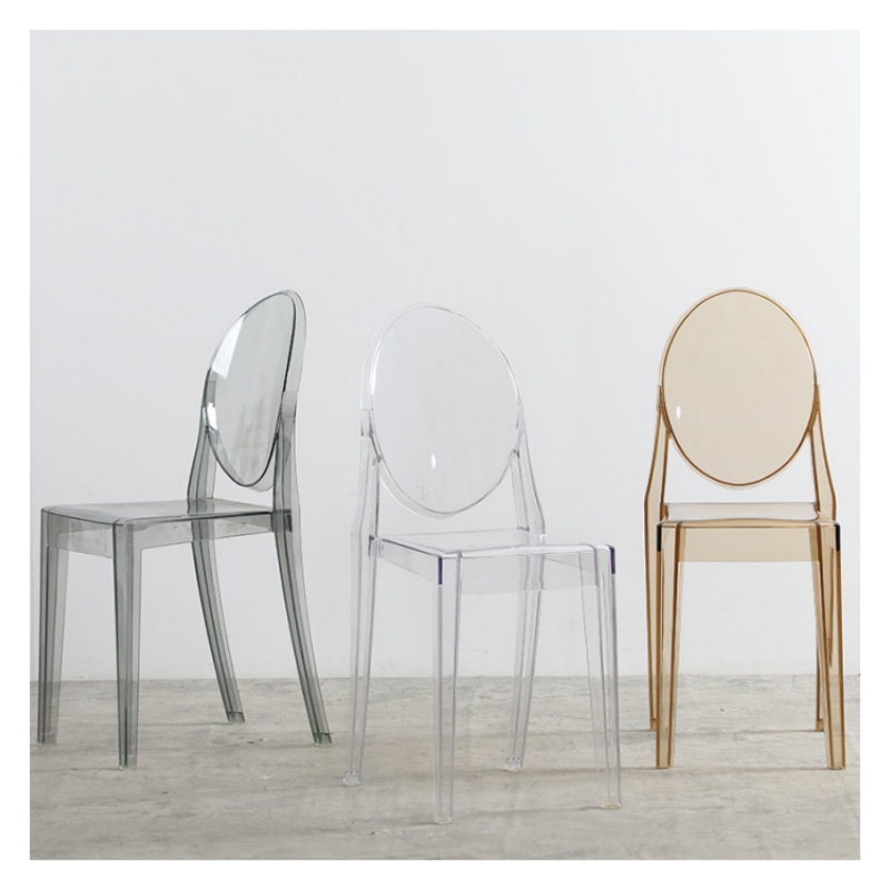 Resin Outdoor Acrylic Kids Ghost Chairs for Event Cheap Price Crystal Clear Modern Hotel Nordic Design stool chair plastic