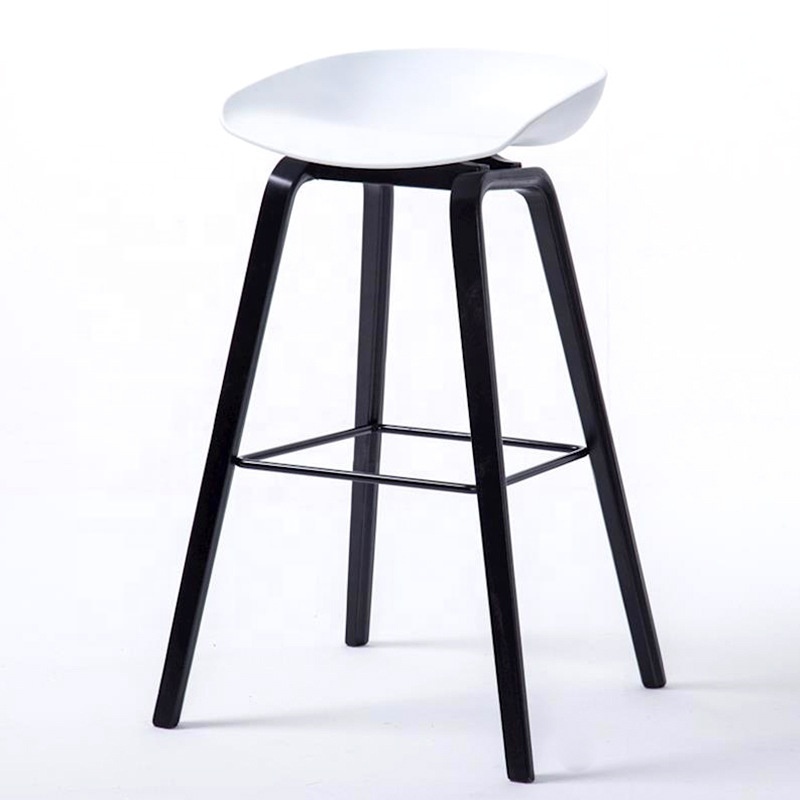 Hot Sale High Quality New Design PP Plastic Metal Legs Frame Restaurant High Seat Stool Bar Chairs