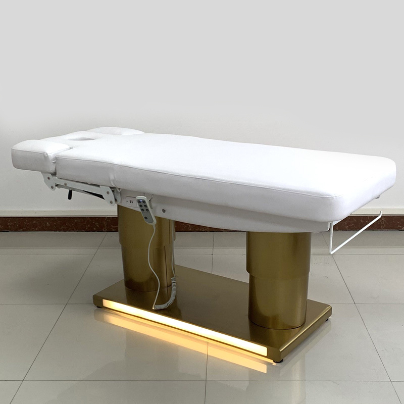 Electric Therapy Salon Chair Motors Electric Massage Beauty Bed High Quality Luxury Salon Furniture White Massage Table Modern