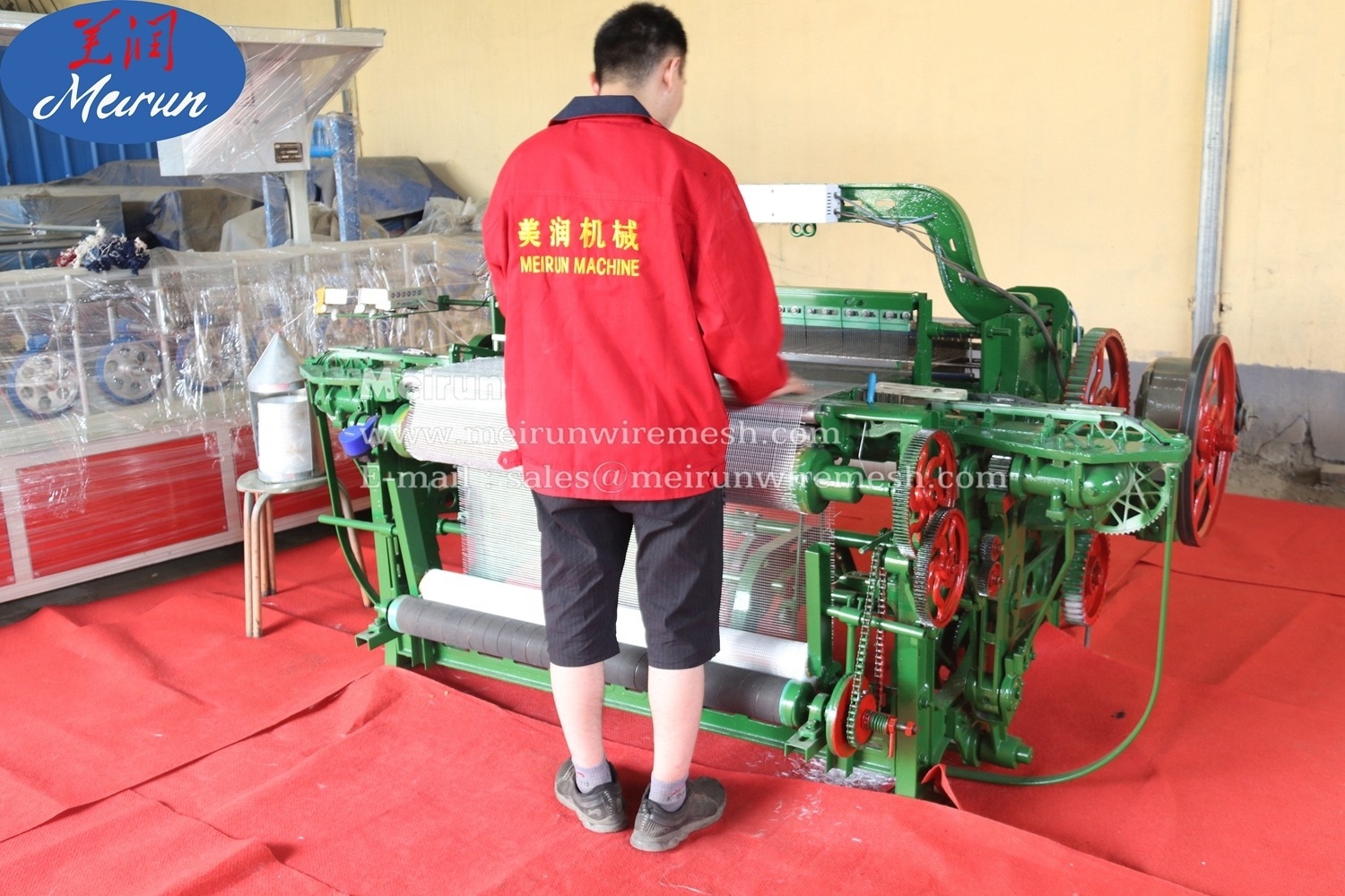 Mesh Weaving Machine Industrial Fiberglass China Engine Provided Fence Automatic Water Jet Loom Exterior Wall Plaster Fence 800