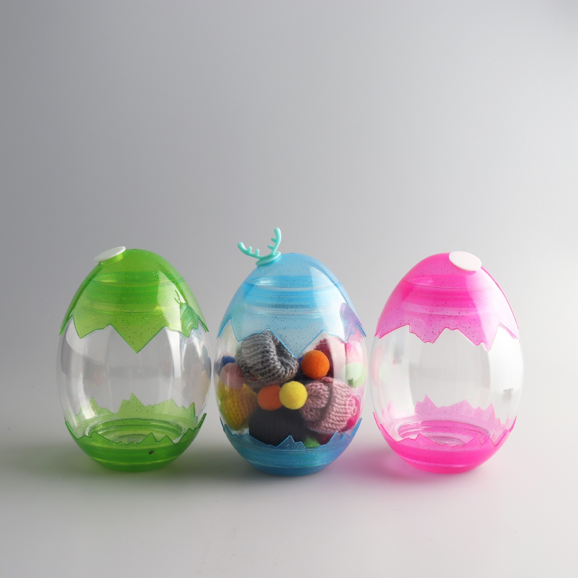 MAYSURE 500ml 16oz For Drinks Egg Shaped Small Empty Spray Plastic Juice Bottle Travel Portable Cup For Bubble Tea