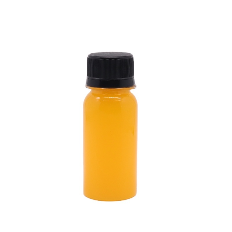 MAYSURE Hot Selling 2 oz Small Plastic Juice Bottles 60ml Mini Clear Juice Bottle Plastic Ginger Shot Bottle With Lids