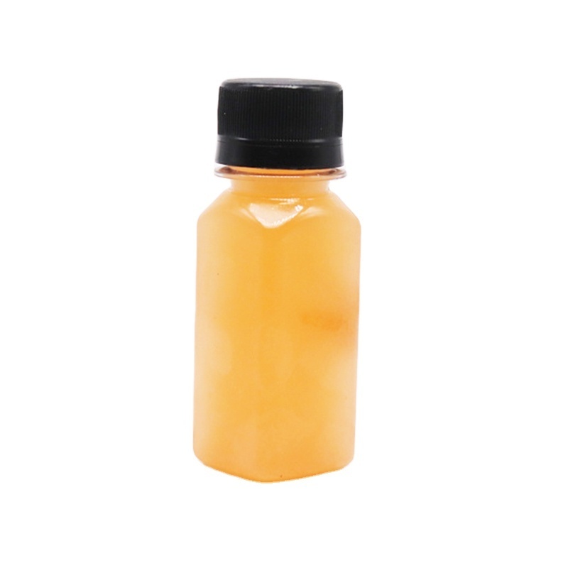 MAYSURE Hot Selling 2 oz Small Plastic Juice Bottles 60ml Mini Clear Juice Bottle Plastic Ginger Shot Bottle With Lids