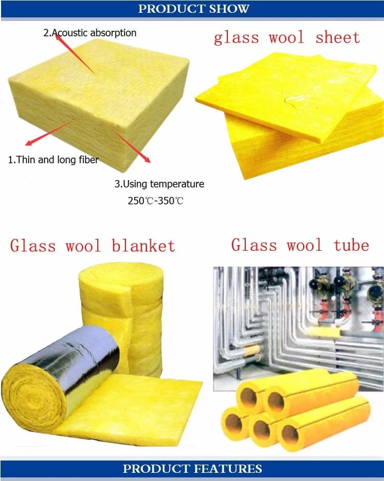 Made in China glass fiber cotton fireproof sound insulation cotton black veneer glass wool felt