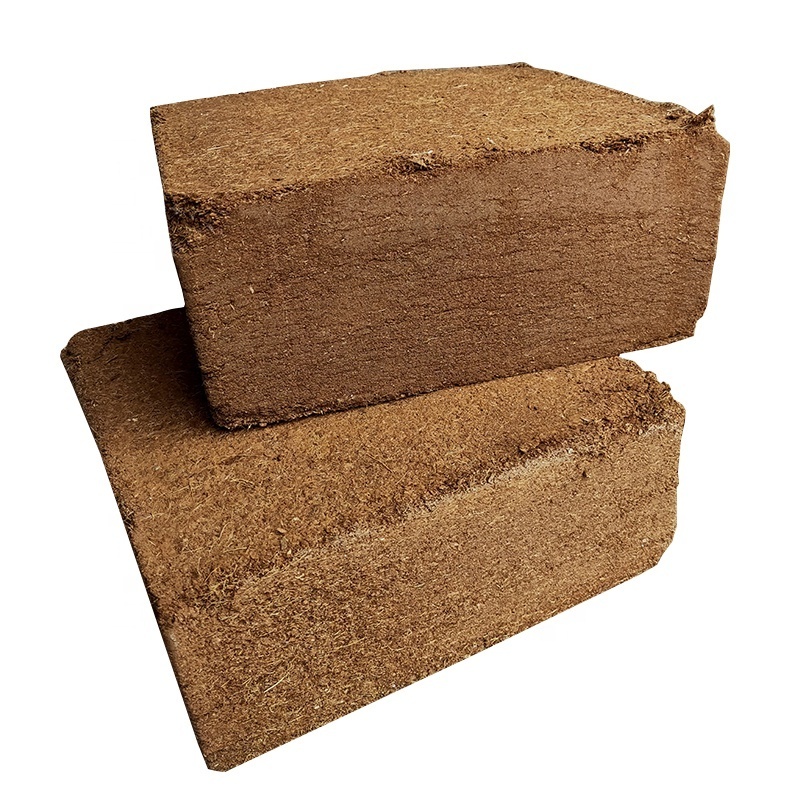 Bulk Coconut Bran Brick for Garden Flower Seedlings, Plant Cultivation Substrate Coconut Bran, Low-Salt and Fleshy Coconut Brick