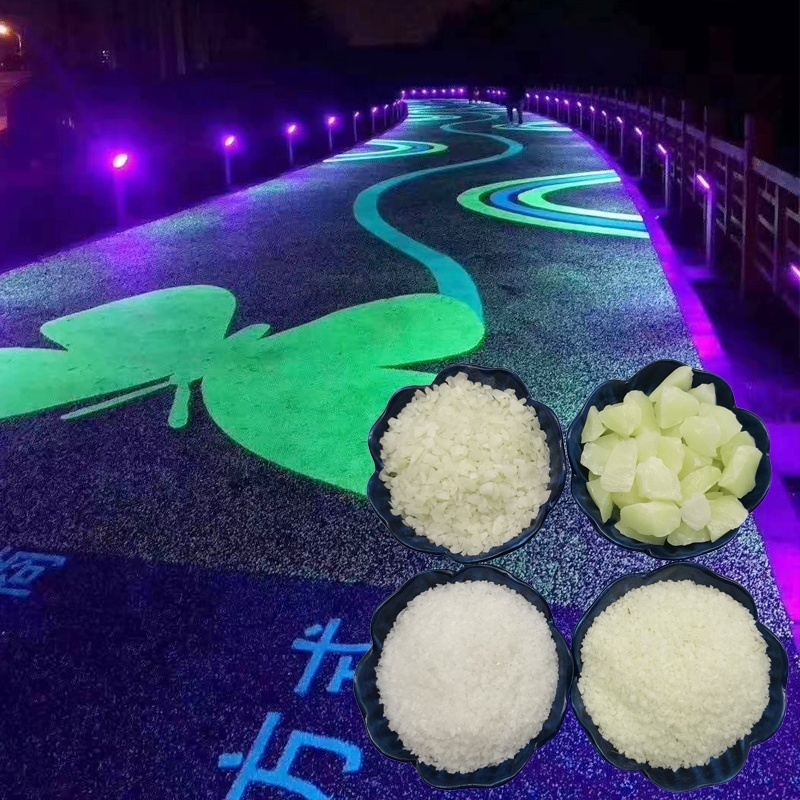 Glow stones colored glow-in-the-dark stone paving marks the price of glowing pebbles luminous stones