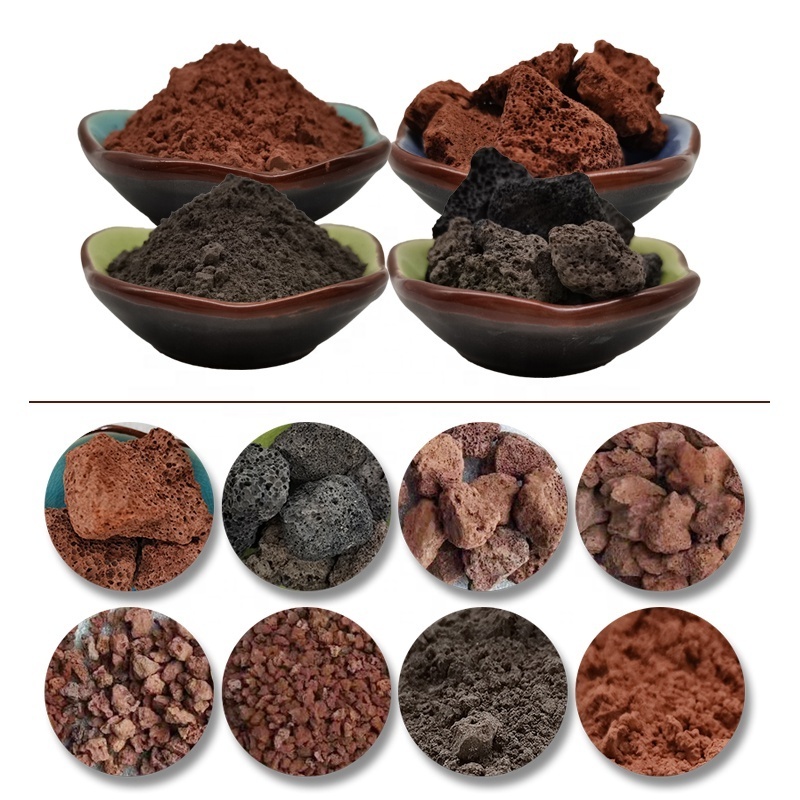 Factory sells basalt volcanic lava barbecue clean environmental wholesale agriculture horticulture black pumice stone particles