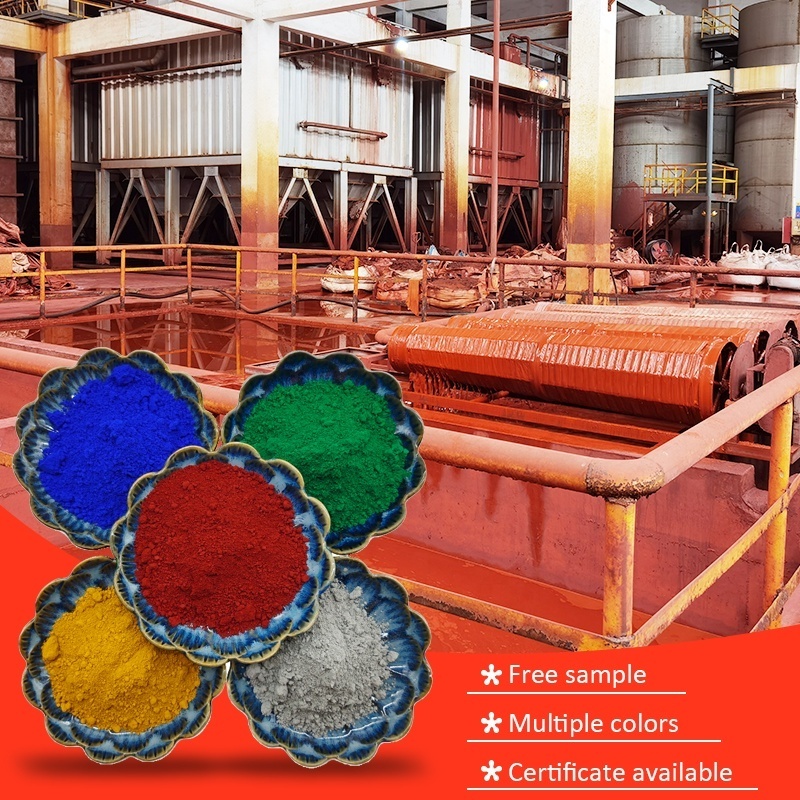 Concrete Dye China Factory Supply Iron Oxide Pigments Multiple Colors Iron Oxide Red/Yellow/Blue/Green/Black iron oxide price