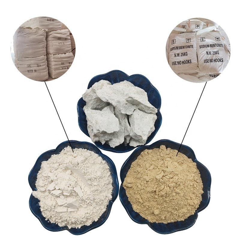 Bentonite calcium-sodium-based thickener paint casting price suitable drilling mud white yellow bentonite