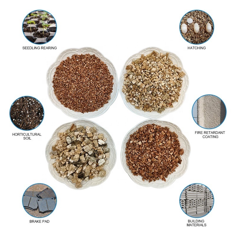 Expanded vermiculite grains hatch horticultural flowers for succulent planting loose breathable water retention