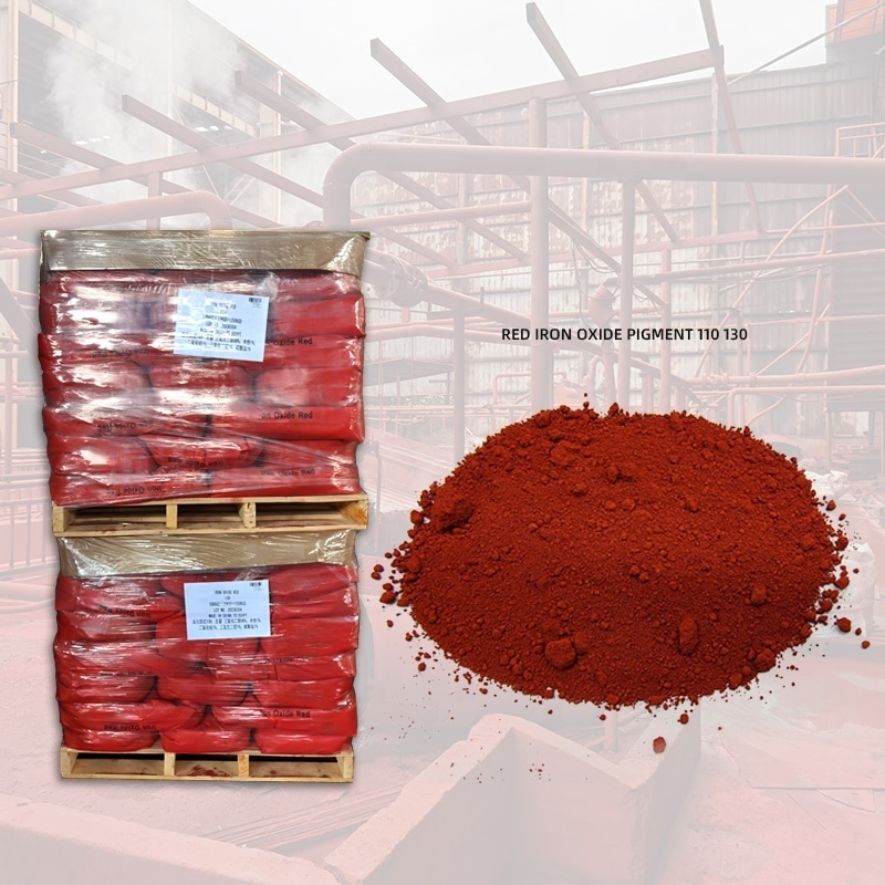 Wholesales Iron Oxide Pigments Red 110 used for cement Asphalt leather coatings paint rubber plastic paper red iron oxide powder