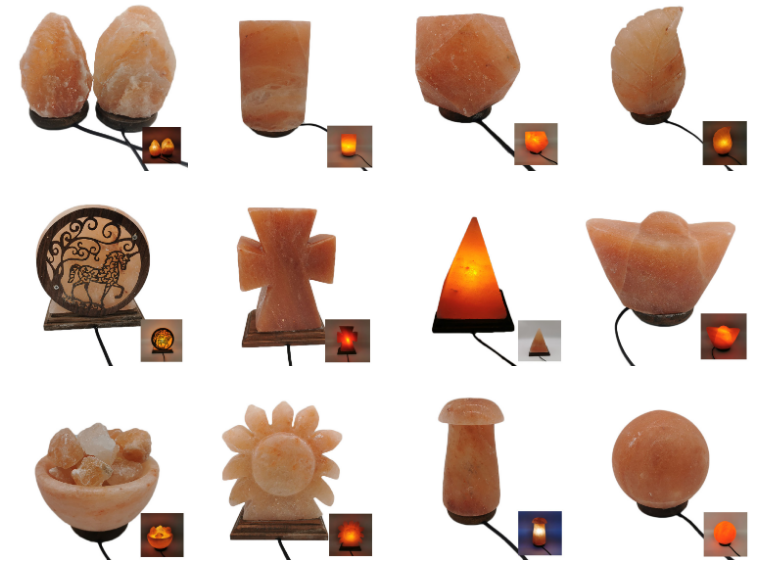 Natural Decorative Pakistan Himalaya Salt Lamps Himalayan Block Pink Brick Tile Rocks Stone For Decoration Building Material BBQ