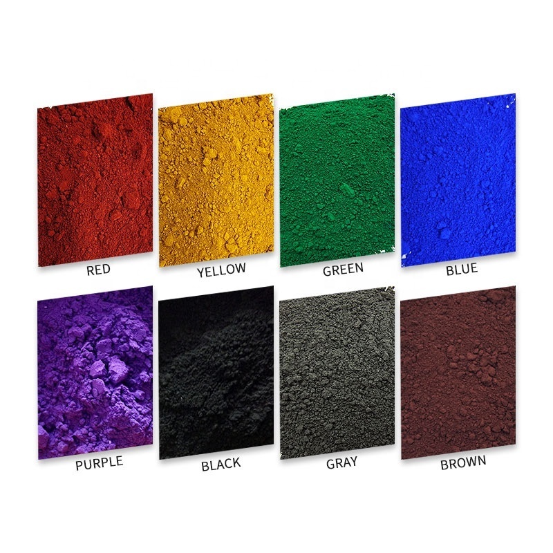 Chinese manufacturer iron oxide pigment factory red iron trioxide powder price red110 red 130 yellow 313 price per ton