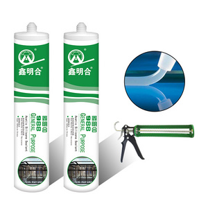 MH988 Acid sealant 100% factory cheap price water proof glue clear gp acetic caulking glass silicone acid adhesive sealant