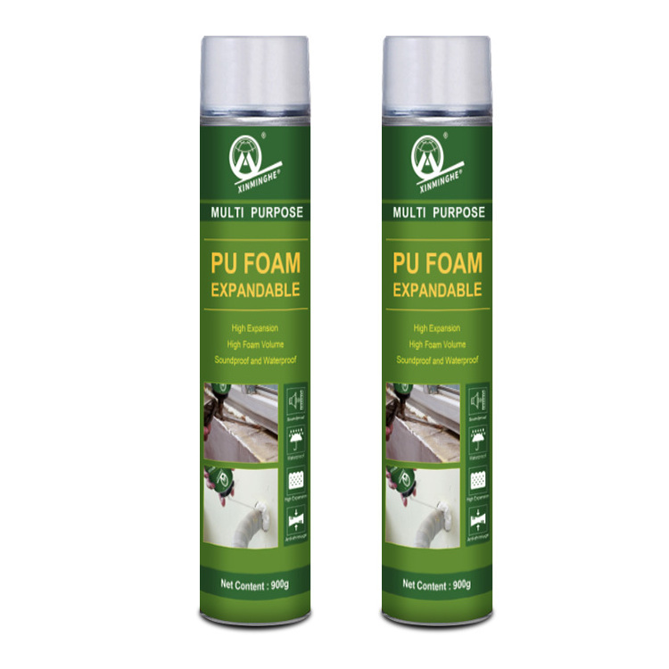 MH PU Foam 750ml Hot Sale Gap Filler Closed Cell Expanding Polyurethane Pu Foam Insulation Spray for Construction Filling