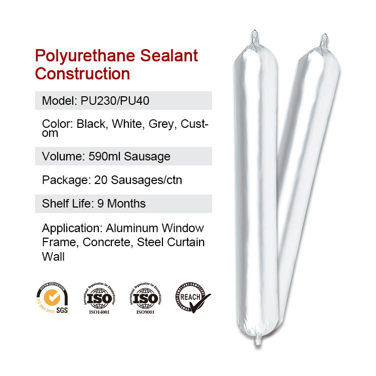 PU50 Construct Sealant One Component Low Modulus 600ml Polyurethane Concrete Joint Sealer PU Sealant Adhesivo Poliuretano