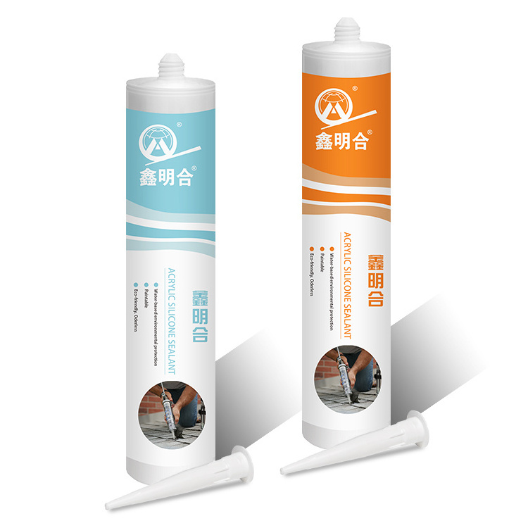 MH355 Acrylic Sealant 280ml 300ml 310ml Rtv Waterproof Glass Shower Trays Sanitary Caulk Cement Grey Adhesive Acrylic Sealant