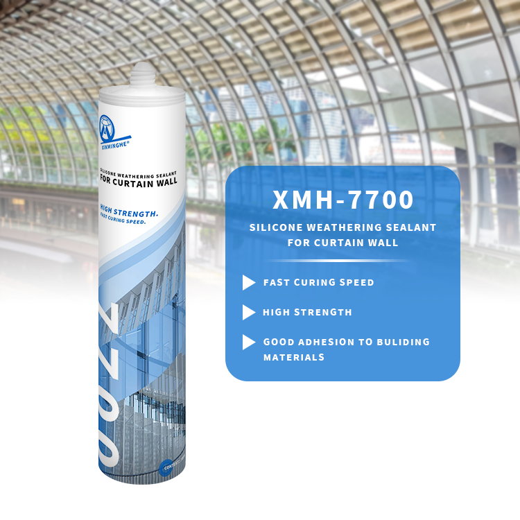 MH7700 Silicone sealant weather proofing no smell white black construction neutral silicone marine adhesive sealant in bulk