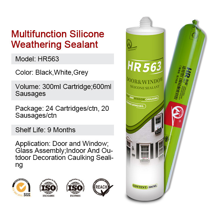 MH563 Silicone sealant 280ml 300ml white clear neutral structural aluminium composite panel RTV OEM ODM 100% silicona adhesive