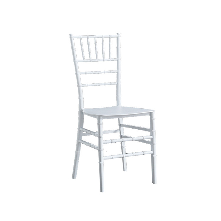 Crown Napoleon European vintage chair Silla de comedor de resina PP white plastic resin classic wedding dining chair