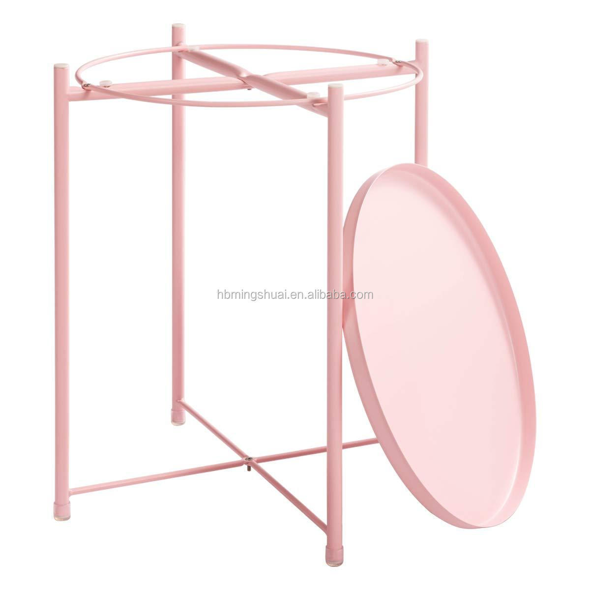 Decorative Cafe teaTables Home Furniture Storey Shelf Tray Living Room Metal Round Corner Side Coffee Table For Bedroom Balcony