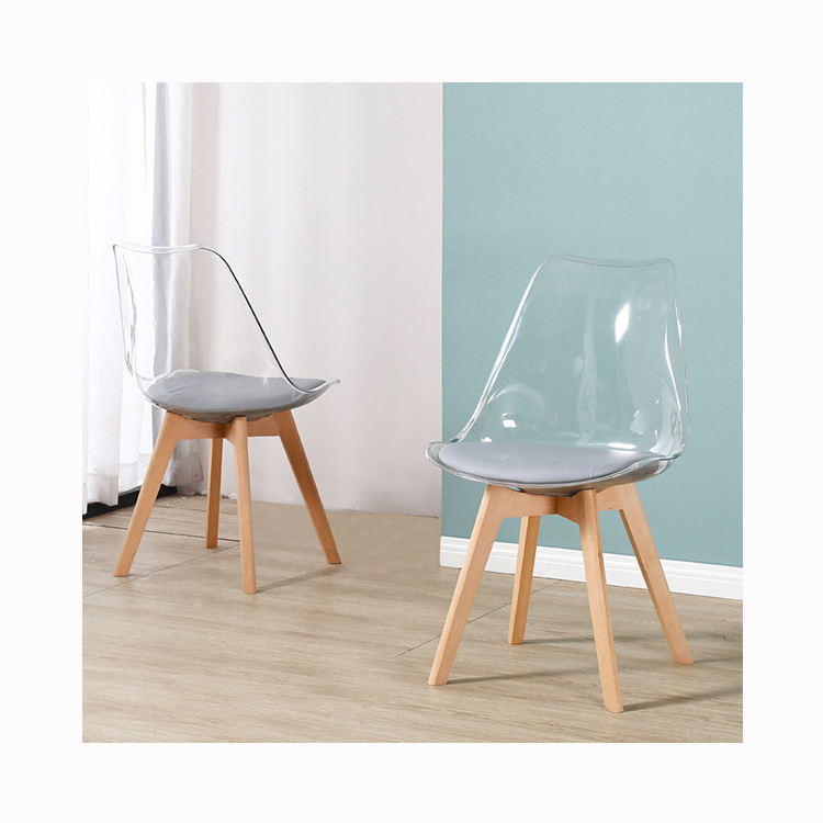 Spring and autumn dining area high end dinning chair future popular cheap acrylic ghost chairs for kids transparent vanity chair