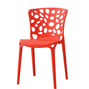 INS visitor plastic meeting chair outdoor stackable chair summer hollow back plastic garden dining chairs