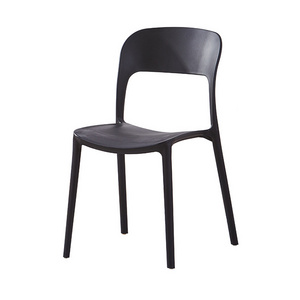 dining chair manufacturer black color chair pp modern patio plastic pub chair