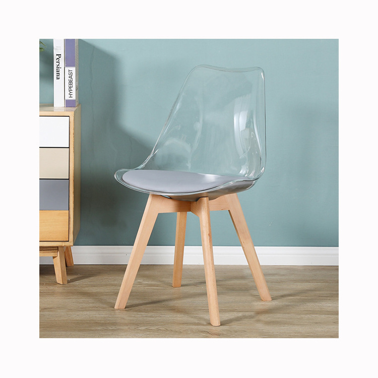 Spring and autumn dining area high end dinning chair future popular cheap acrylic ghost chairs for kids transparent vanity chair