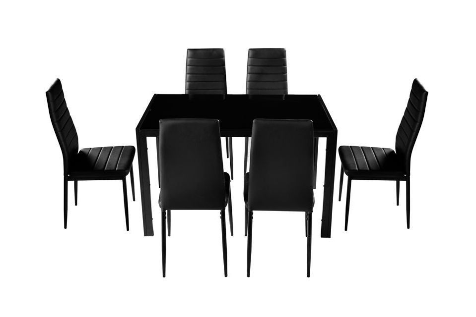 Free Sample Cheap Classic 4 Seater Modern Fiber Glass Top Dining Table Set/Dining Table and Chair