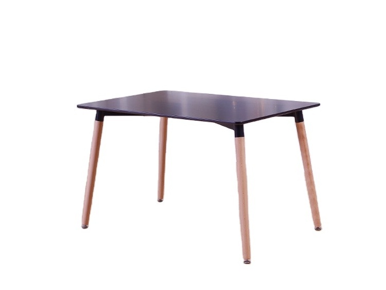 Black MDF wood coffee table dining table dining room furniture furniture serpentine table