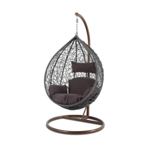 Metal frame PE Rattan rocking chairs livingroom hanging chairs Livingroom hammock chair