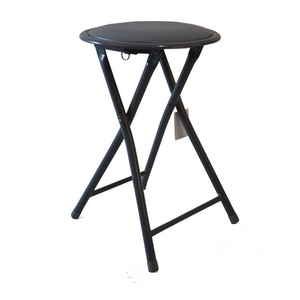 foldable garden stool round white portable stool leather folding dining  chair