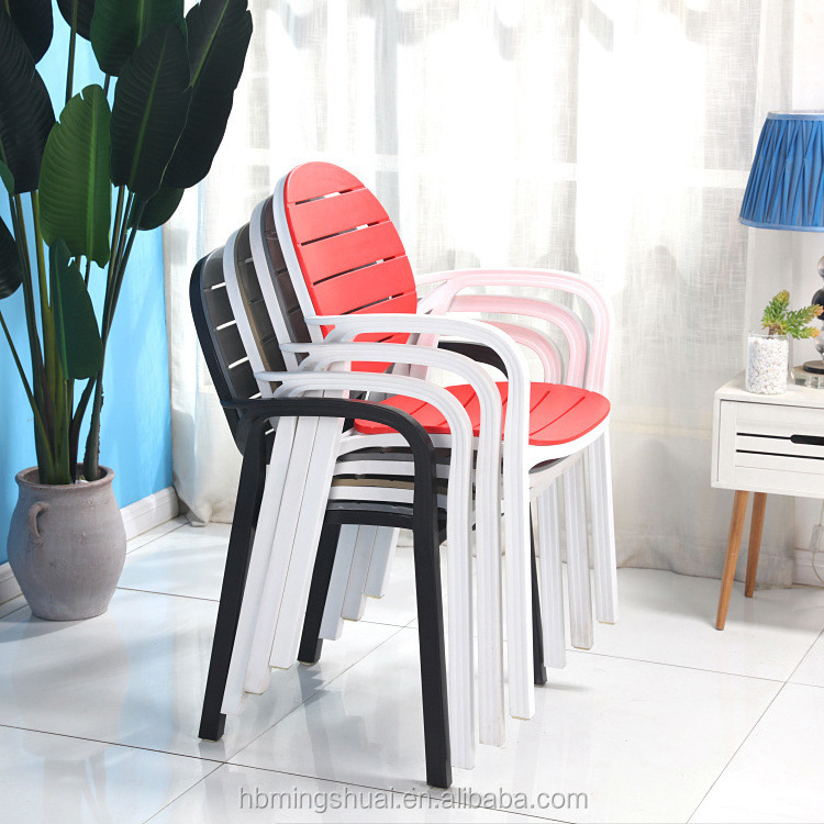 Bazhou factory cheap psilla bara stackable pp plastic chair dining chair modern armchair for outdoor restaurant dining room