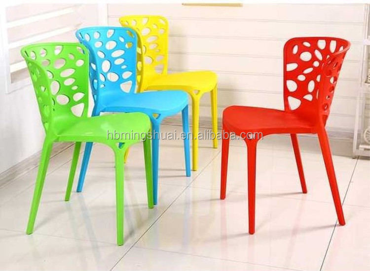 INS visitor plastic meeting chair outdoor stackable chair summer hollow back plastic garden dining chairs