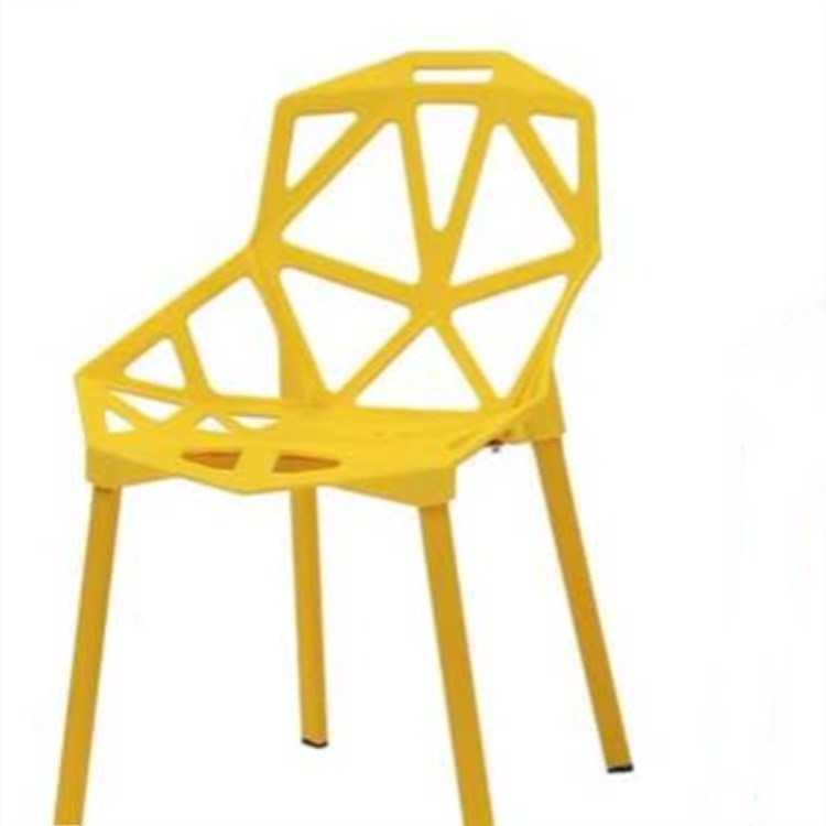 nordic creative french armless chair sillas de plasticas salon modern lounge leisure chair S shape plastic chair