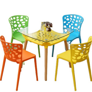 modern portable bistro chairs restaurant event chair plastic italian stacking hollow back outdoor dining chair