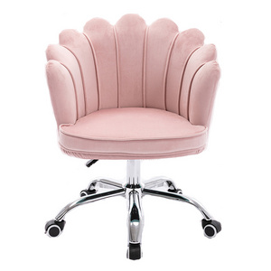 Home comfortable and sedentary cute velvet chaises salle a manger metal frame swivel chair