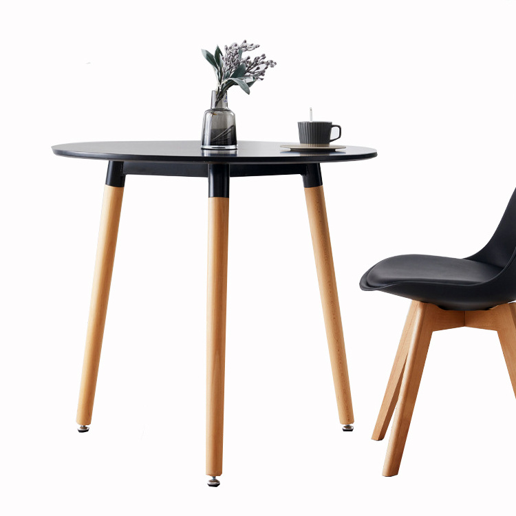 China export pp tulip dining chair and table black set 60*60*72cm waiting table cafe table chair