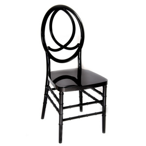 European style premium white black bamboo phoenix chair castle round back resin chair garden outdoor dinning table and chair