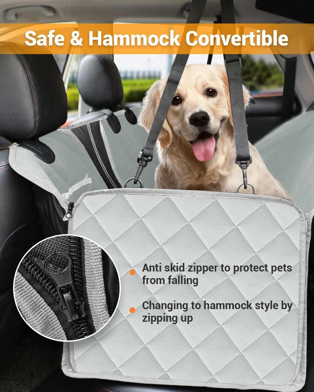 Hard Bottom Dog Car Seat Cover Back Seat Extender Dog Hammock Camping Bed Durable Dog Car Seat Cover Pet Hammock For car